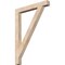 Ekena Millwork Traditional Block Smooth Bracket, Douglas Fir, 3 1/2"W x 32"D x 44"H BKT04X32X44TRA05SDF - alternate 1